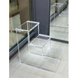 Escada De Acrílico Para Closet 3 Degraus - 7