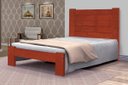 Ver imagem 1 de Cama Queen Size Malbec de Madeira Maciça Tauari - Cor Mel