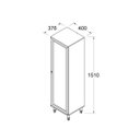 Ver imagem 2 de Cristaleira Multiuso Classica com 1 Porta em Vidro 40cm Ditália