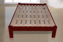 Ver imagem 1 de Cama Queen Size Turca de Madeira Maciça Tauari - Cor Mogno