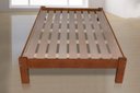 Ver imagem 1 de Cama Queen Size Turca de Madeira Maciça Tauari - Cor Mel