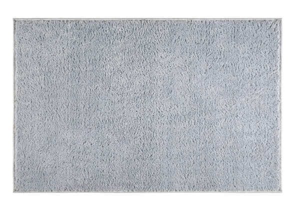Tapete para Sala 1,00M x 1,50M Antiderrapante Pelo Baixo Classic Oásis - Azul Bebê - 2