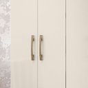 Ver imagem 3 de Guarda Roupa Casal Roupeiro Chile 4 Portas Gavetas Freijo/off White - Moval