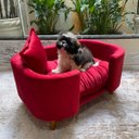 Ver imagem 4 de Sofá Caminha Pet Luxo em Sued Premium:vermelho