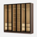 Ver imagem 5 de Guarda-roupa 6 Portas Reflecta com Led 100% Mdf Orion CabeCasa MadeiraOriginals