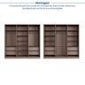 Guarda-roupa 6 Portas Reflecta com Led 100% Mdf Orion CabeCasa MadeiraOriginals - 7