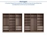 Guarda-roupa 6 Portas Reflecta com Led 100% Mdf Orion CabeCasa MadeiraOriginals - 7
