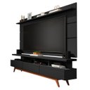 Ver imagem 1 de Rack e Painel Germai Vivare Wood Black TV 72 Polegadas - Black