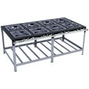 Ver imagem 1 de Fogão Industrial Stori Premium M16 8 Bocas 40x40 P6,5 Pintado Metalmaq