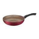 Ver imagem 5 de Frigideira Funda Tramontina Paris Alumínio Antiaderente Starflon T1 Vermelho 24 Cm 2,2l Tramontina