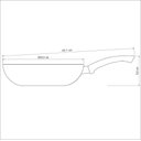 Ver imagem 2 de Frigideira Funda Tramontina Paris Alumínio Antiaderente Starflon T1 Vermelho 24 Cm 2,2l Tramontina