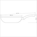 Ver imagem 2 de Frigideira Funda Tramontina Paris Alumínio Antiaderente Starflon T1 Vermelho 24 Cm 2,2l Tramontina