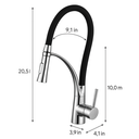 Ver imagem 4 de Misturador Monocomando Gourmet com Borracha Dck Cozinha Bica Alta Inox Dc-6015