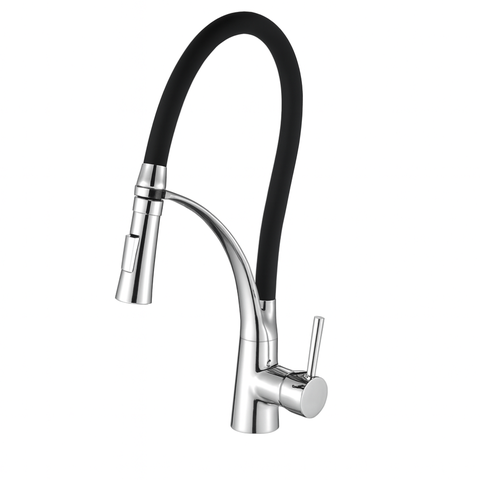 Misturador Monocomando Gourmet com Borracha Dck Cozinha Bica Alta Inox Dc-6015