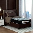 Ver imagem 2 de Cama Box Baú Solteiro Sonnolux Suporta até 110kg Molas Ensacadas Suede Marrom Sereneprime