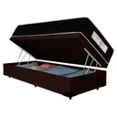 Ver imagem 4 de Cama Box Baú Solteiro Sonnolux Suporta até 110kg Molas Ensacadas Suede Marrom Sereneprime