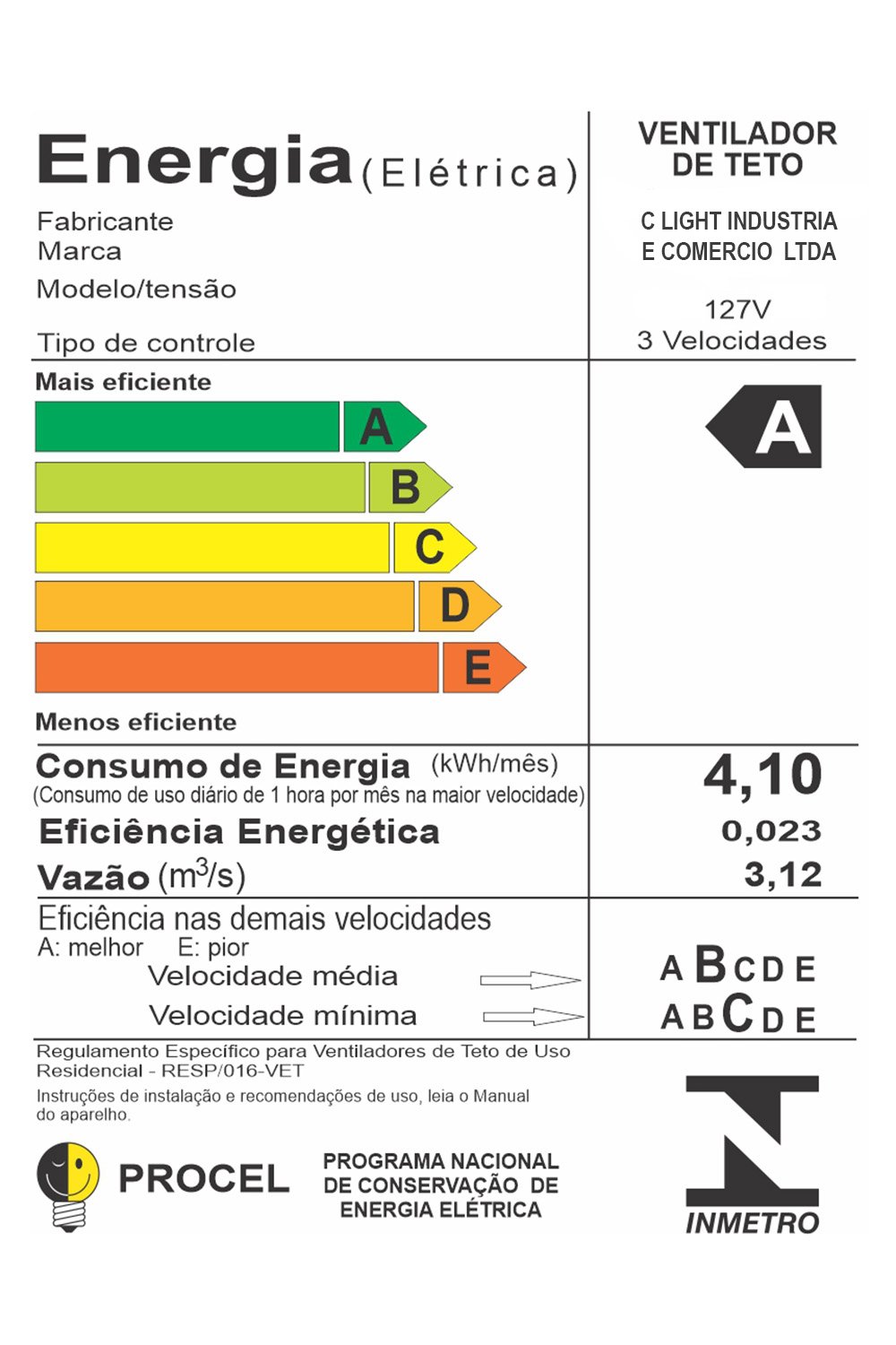 Ventilador Teto Winds Bronze Turbo 3 Pás Palha Ventax 110v - 5