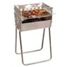 Churrasqueira Portátil Carvão Feita em Alumínio com Pés Reforçado + Grelha Brinde - 1