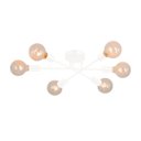 Ver imagem 1 de Lustre Sputnik Hashteg 6xe27 Moderno para Sala de Jantar Branco