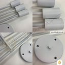 Ver imagem 2 de Lustre Sputnik Hashteg 6xe27 Moderno para Sala de Jantar Branco