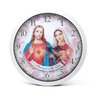 RELÓGIO SAGRADO CORAÇÃO DE JESUS E MARIA DE PAREDE RELIGIOSO - 1