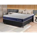 Ver imagem 1 de Conjunto Cama Box Queen c/ Molas Ensacadas Lagras Preto 158x198x66