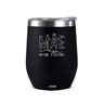 Copo Térmico Aduze Cuia Classic Mãe Amor Eterno 300ml - Preto - 1