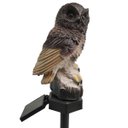 Ver imagem 2 de Coruja Lumianaria Solar Kit 5 Uni Decoraçao Casa Quintal Jardim Varanda Multiuso Aves Iluminaçao
