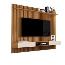 Painel para Tv Ripado até 72 Polegadas Vênus 1.8x1.8 com Nicho Nature/off White - Giga Móveis - 2