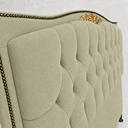 Ver imagem 3 de Cabeceira Cama Casal Queen Greta 160cm Estofada Bouclê Design Clássico