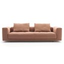 Ver imagem 4 de Sofá King Size 3 Lugares Revestimento em Sarja com Puff - Lud002:salmão