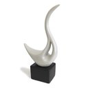 Ver imagem 1 de Escultura Estatueta Sculp Cisne Decorativa 31x16cm