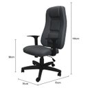 Ver imagem 5 de Cadeira Ergo Executiva de Escritório Cinza - Opt