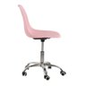 Cadeira com Rodízios Eames Office - Escritório - Rosa Claro - 2