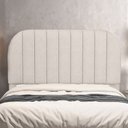 Ver imagem 1 de Cabeceira Cama Box Queen Estofada Orgânica 160cm Alice W01 Linho Cru - Lyam Decor