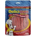 Ver imagem 2 de Combo Petiscos de Cachorro: 3 Ossinho Palito Fino Carne Deliciosso 200g e 3 Bifinho Xisdog Carne 65g