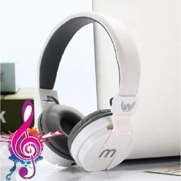 Fone de Ouvido Headphone A-872 Stereo Microfone P2 Branco - 2