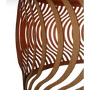 Ver imagem 4 de Luminária Pendente em Madeira Imbuia Ondas 45cm Para Mesa Balcão Bancada Área Gourmet