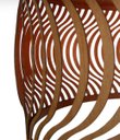 Ver imagem 4 de Luminária Pendente em Madeira Imbuia Ondas 45cm Para Mesa Balcão Bancada Área Gourmet