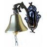 Sino Parede Bronze Aluminio Pequeno Campainha Casa Sítio - 1