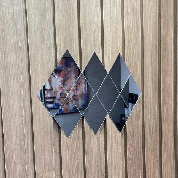 Espelho Decorativo em Acrílico Losango 10 Peças - 4