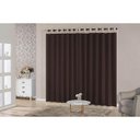 Ver imagem 2 de Cortina Sala E Quarto 3,00M X 2,50M Oxford Tabaco Bege