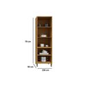 Ver imagem 2 de Paneleiro de Cozinha Cristaleira Tempranillo 4 Portas (2 c/ Vidro) Reflecta 230cm Amendoa/Off White