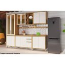 Ver imagem 4 de Paneleiro de Cozinha Cristaleira Tempranillo 4 Portas (2 c/ Vidro) Reflecta 230cm Amendoa/Off White