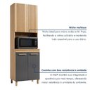 Ver imagem 6 de Cozinha Completa Modulada 4 Peças 11 Portas 1 Gaveta Cristal Cinza/Cinamomo/Grafite