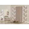 Cortina 2M X 1,70M Para Sala E Quarto Floratta Caqui - 1