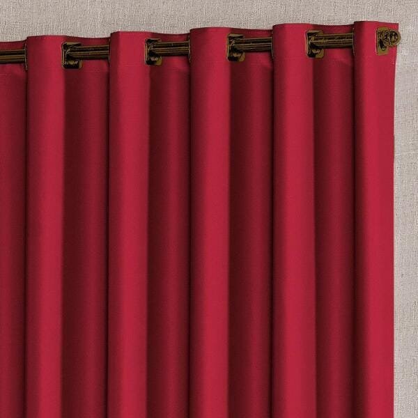 Cortina Oxford Sala E Quarto 4,00M X 2,50M Vermelho - 3