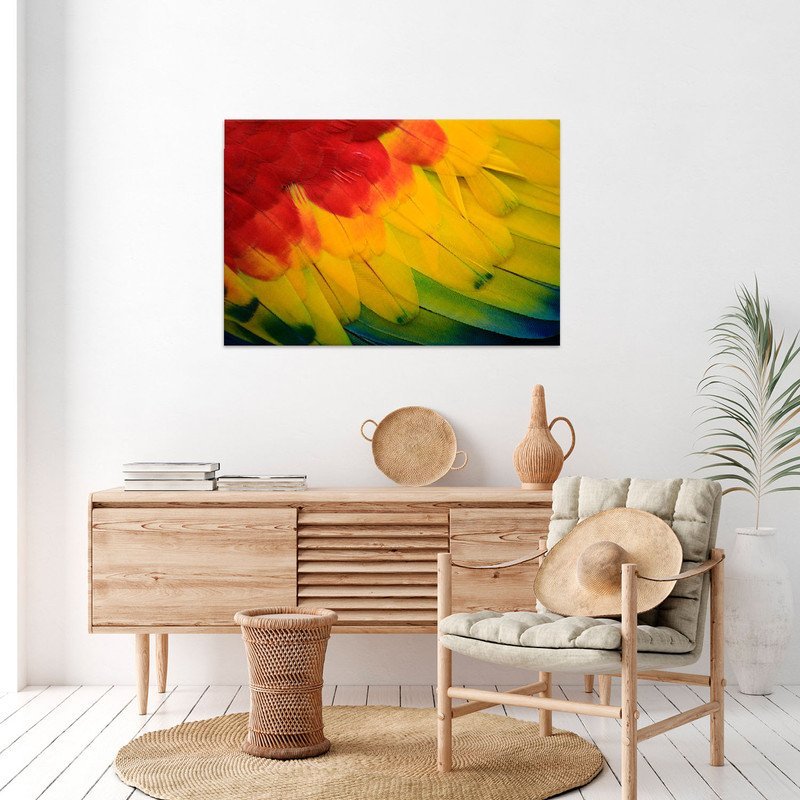 Quadro Decorativo Tela Canvas Conceito Feathers - 120x60 Cm - 5