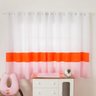 Cortina Quarto De Bebê Raposinha Laranja Com Rosa - 2