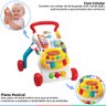 Andador Musical Empurrador Centro de Atividades Divertido Luzes e Sons Multicor WinFun - 3